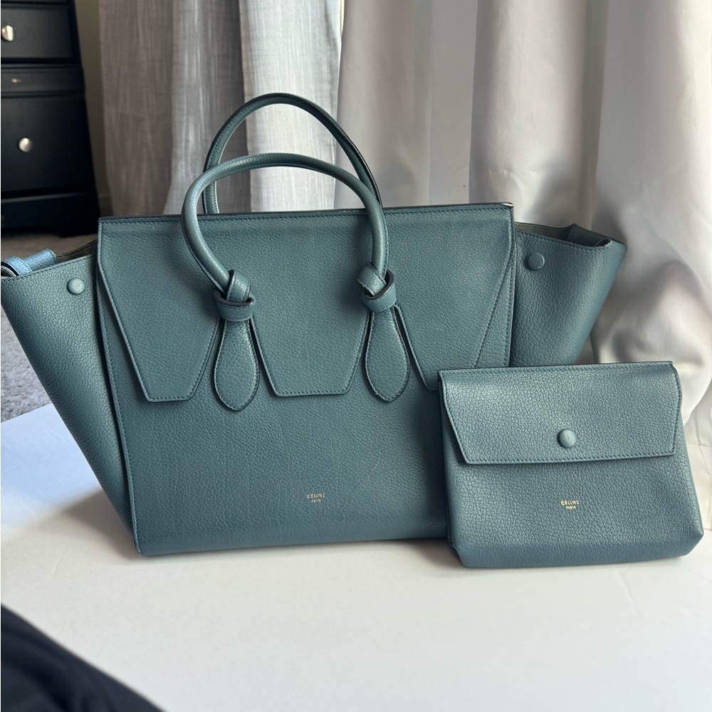 Celine Tie Knot Tote Bag with pouch